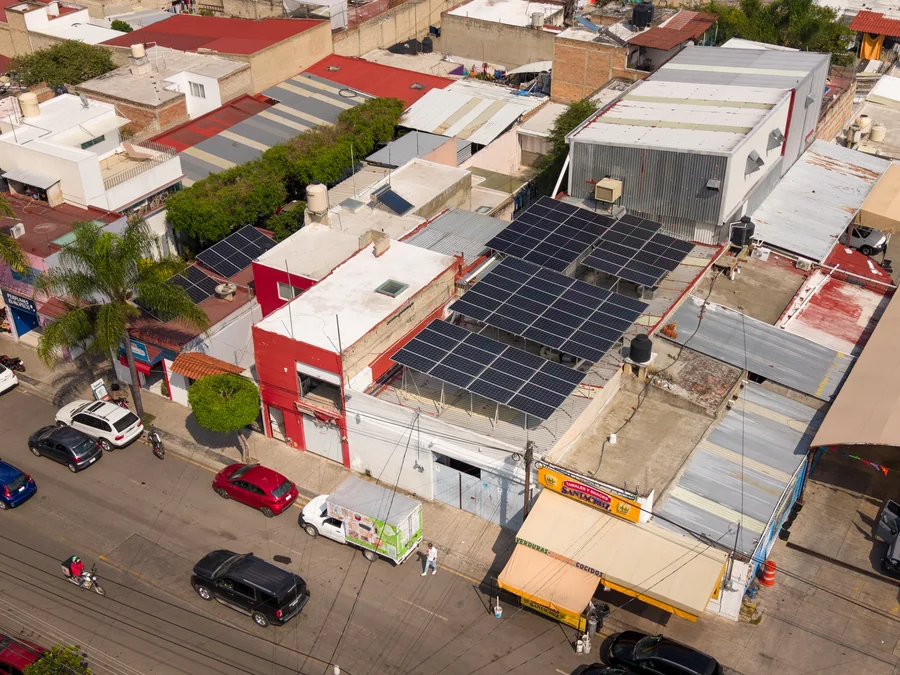 Vista aérea del local en Zapopan