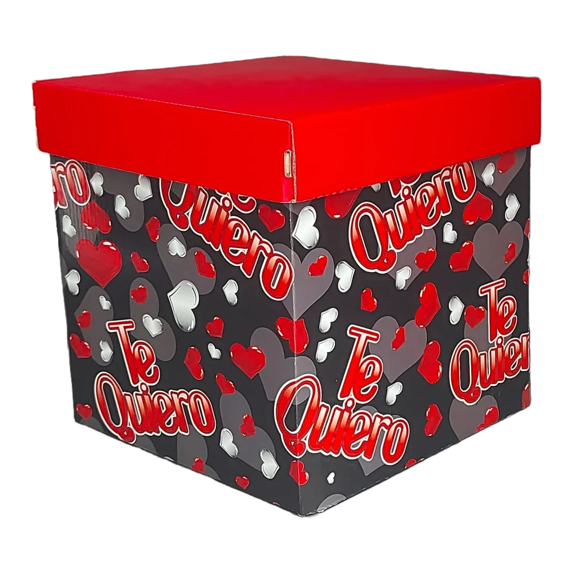Cubo decorado 5150 D-27 Te Quiero (negro)