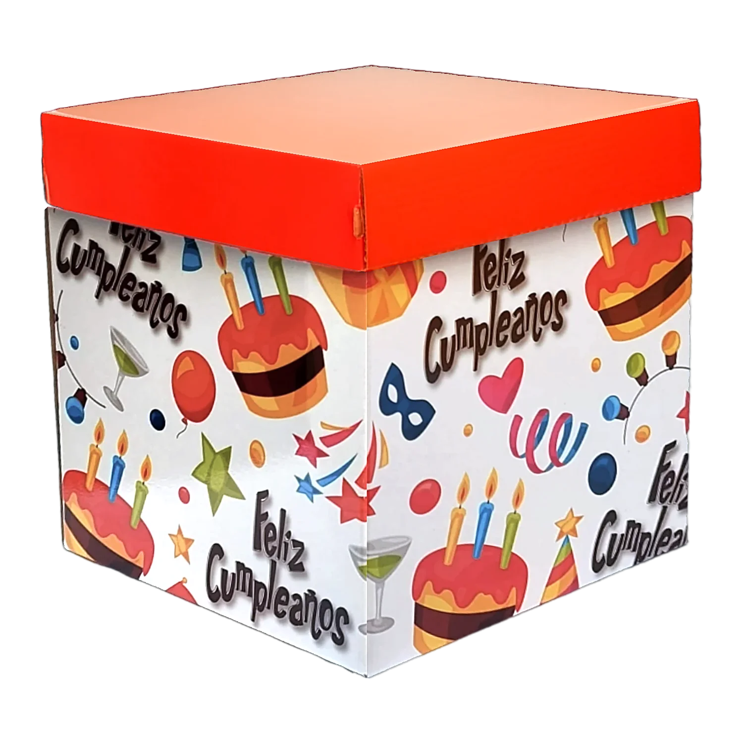 Cubo Decorado 9400 D-31 Feliz cumpleaños