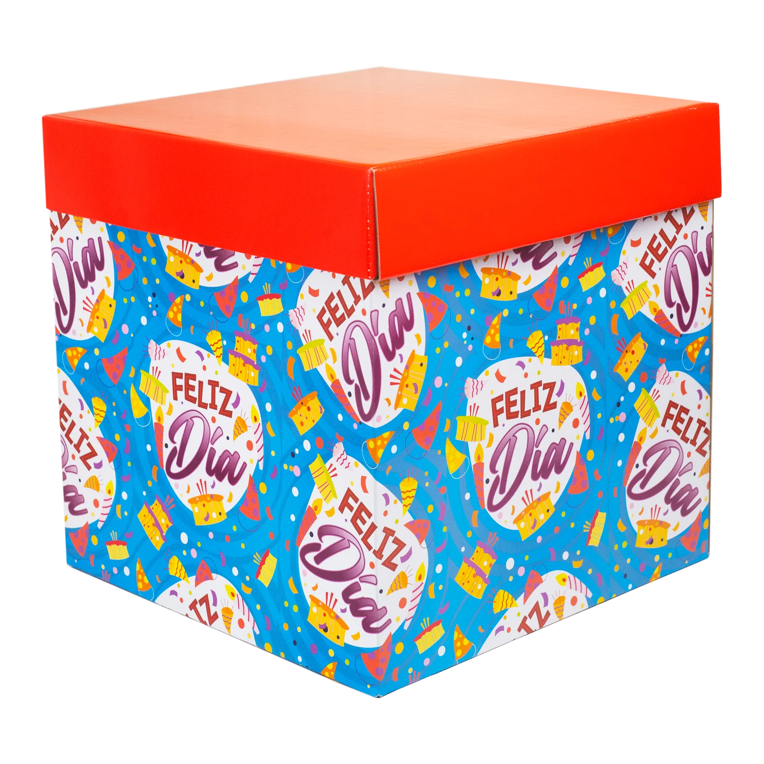 Cubo Decorado 9400-Feliz día